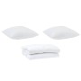 Juego de Edredón 3 pcs Blanco 240 x 200 cm Microfibra