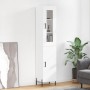 Hohes weißes Sperrholz-Sideboard 34,5 x 34 x 180 cm von vidaXL, Sideboards - Ref: Foro24-3199177, Preis: 110,04 €, Rabatt: %