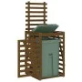 Shed trash cans honey brown pine wood 84x90x128.5cm by vidaXL, Waste container supports - Ref: Foro24-825103, Price: 165,90 €...