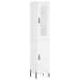 Hohes weißes Sperrholz-Sideboard 34,5 x 34 x 180 cm von vidaXL, Sideboards - Ref: Foro24-3199177, Preis: 110,04 €, Rabatt: %