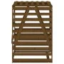 Shed trash cans honey brown pine wood 84x90x128.5cm by vidaXL, Waste container supports - Ref: Foro24-825103, Price: 165,90 €...