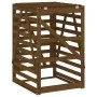 Shed trash cans honey brown pine wood 84x90x128.5cm by vidaXL, Waste container supports - Ref: Foro24-825103, Price: 165,90 €...