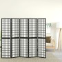 Biombo plegable con 5 paneles estilo japonés negro 200x170 cm en Divisores de ambientes | Comprar online en Foro24