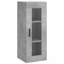 Aparador de madera contrachapada gris hormigón 34,5x34x180 cm de vidaXL, Aparadores - Ref: Foro24-3199181, Precio: 108,74 €, ...