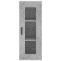 Aparador de madera contrachapada gris hormigón 34,5x34x180 cm de vidaXL, Aparadores - Ref: Foro24-3199181, Precio: 108,74 €, ...