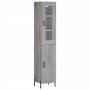 Tall Sonoma gray plywood sideboard 34.5x34x180 cm by vidaXL, Sideboards - Ref: Foro24-3199183, Price: 112,63 €, Discount: %