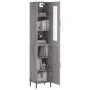 Aparador alto madera contrachapada gris Sonoma 34,5x34x180 cm de vidaXL, Aparadores - Ref: Foro24-3199183, Precio: 111,26 €, ...