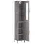 Aparador alto madera contrachapada gris Sonoma 34,5x34x180 cm de vidaXL, Aparadores - Ref: Foro24-3199183, Precio: 111,26 €, ...