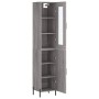 Tall Sonoma gray plywood sideboard 34.5x34x180 cm by vidaXL, Sideboards - Ref: Foro24-3199183, Price: 112,63 €, Discount: %