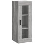 Tall Sonoma gray plywood sideboard 34.5x34x180 cm by vidaXL, Sideboards - Ref: Foro24-3199183, Price: 112,63 €, Discount: %