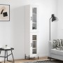 Hohes weißes Sperrholz-Sideboard 34,5 x 34 x 180 cm von vidaXL, Sideboards - Ref: Foro24-3199433, Preis: 109,05 €, Rabatt: %