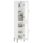 Hohes weißes Sperrholz-Sideboard 34,5 x 34 x 180 cm von vidaXL, Sideboards - Ref: Foro24-3199433, Preis: 109,05 €, Rabatt: %