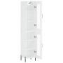 Aparador alto madera contrachapada blanco 34,5x34x180 cm de vidaXL, Aparadores - Ref: Foro24-3199433, Precio: 108,89 €