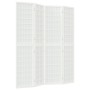 Biombo plegable con 4 paneles estilo japonés blanco 160x170 cm en Divisores de ambientes | Comprar online en Foro24