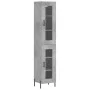 Aparador de madera contrachapada gris hormigón 34,5x34x180 cm von vidaXL, Sideboards - Ref: Foro24-3199437, Preis: 106,35 €, ...
