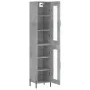 Aparador de madera contrachapada gris hormigón 34,5x34x180 cm von vidaXL, Sideboards - Ref: Foro24-3199437, Preis: 106,35 €, ...