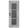 Aparador de madera contrachapada gris hormigón 34,5x34x180 cm by vidaXL, Sideboards - Ref: Foro24-3199437, Price: 107,69 €, D...