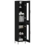 Black plywood sideboard 34.5x34x180 cm by vidaXL, Sideboards - Ref: Foro24-3199434, Price: 108,97 €, Discount: %