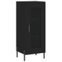 Schwarzes Sperrholz-Sideboard 34,5 x 34 x 180 cm von vidaXL, Sideboards - Ref: Foro24-3199434, Preis: 108,89 €, Rabatt: %