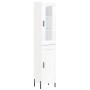Hohes weißes Sperrholz-Sideboard 34,5 x 34 x 180 cm von vidaXL, Sideboards - Ref: Foro24-3199497, Preis: 110,74 €, Rabatt: %