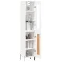 Hohes weißes Sperrholz-Sideboard 34,5 x 34 x 180 cm von vidaXL, Sideboards - Ref: Foro24-3199497, Preis: 109,49 €, Rabatt: %