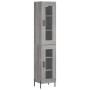 Aparador alto madera contrachapada gris Sonoma 34,5x34x180 cm de vidaXL, Aparadores - Ref: Foro24-3199439, Precio: 111,16 €