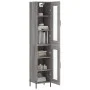 Aparador alto madera contrachapada gris Sonoma 34,5x34x180 cm de vidaXL, Aparadores - Ref: Foro24-3199439, Precio: 111,25 €, ...