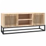 Mueble de TV hierro y madera contrachapada 105x30x45 cm en Muebles TV | Comprar online en Foro24