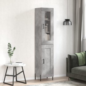 Concrete gray plywood sideboard 34.5x34x180 cm by vidaXL, Sideboards - Ref: Foro24-3199501, Price: 108,50 €, Discount: %