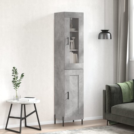 Betongraues Sperrholz-Sideboard 34,5 x 34 x 180 cm von vidaXL, Sideboards - Ref: Foro24-3199501, Preis: 108,50 €, Rabatt: %