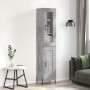 Aparador de madera contrachapada gris hormigón 34,5x34x180 cm de vidaXL, Aparadores - Ref: Foro24-3199501, Precio: 108,42 €