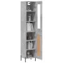 Aparador de madera contrachapada gris hormigón 34,5x34x180 cm de vidaXL, Aparadores - Ref: Foro24-3199501, Precio: 107,18 €, ...