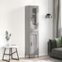 Aparador alto madera contrachapada gris Sonoma 34,5x34x180 cm de vidaXL, Aparadores - Ref: Foro24-3199503, Precio: 111,37 €, ...