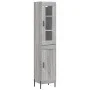 Aparador alto madera contrachapada gris Sonoma 34,5x34x180 cm de vidaXL, Aparadores - Ref: Foro24-3199503, Precio: 110,01 €, ...