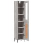 Aparador alto madera contrachapada gris Sonoma 34,5x34x180 cm de vidaXL, Aparadores - Ref: Foro24-3199503, Precio: 111,37 €, ...