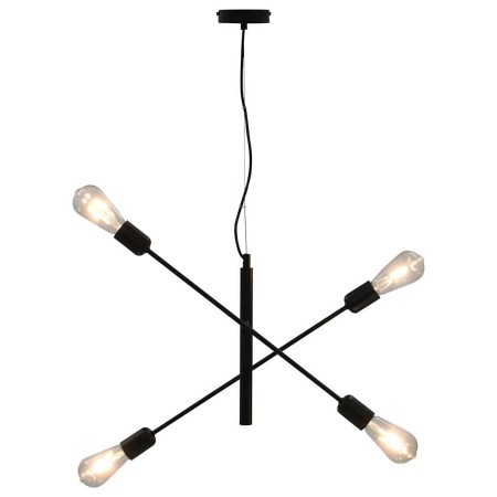 Lámparas de techo con bombillas de filamento 2 W negro E27
