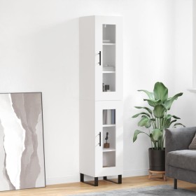Aparador alto madera contrachapada blanco 34,5x34x180 cm de vidaXL, Aparadores - Ref: Foro24-3199449, Precio: 110,10 €, Descu...