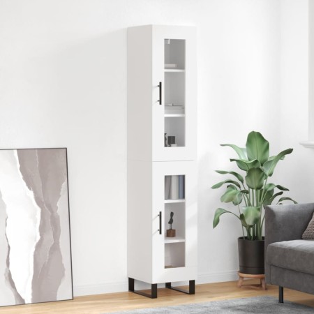 Aparador alto madera contrachapada blanco 34,5x34x180 cm de vidaXL, Aparadores - Ref: Foro24-3199449, Precio: 110,18 €, Descu...