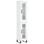 Aparador alto madera contrachapada blanco 34,5x34x180 cm de vidaXL, Aparadores - Ref: Foro24-3199449, Precio: 110,18 €, Descu...