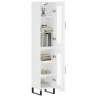 Aparador alto madera contrachapada blanco 34,5x34x180 cm de vidaXL, Aparadores - Ref: Foro24-3199449, Precio: 110,18 €, Descu...