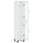 Aparador alto madera contrachapada blanco 34,5x34x180 cm de vidaXL, Aparadores - Ref: Foro24-3199449, Precio: 110,18 €, Descu...