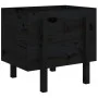 Solid black pine wood planter 62x50x57 cm by vidaXL, Pots and planters - Ref: Foro24-825209, Price: 71,92 €, Discount: %
