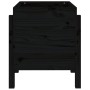 Jardinera de madera maciza de pino negro 62x50x57 cm de vidaXL, Maceteros y jardineras - Ref: Foro24-825209, Precio: 73,01 €