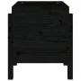 Jardinera de madera maciza de pino negro 62x50x57 cm de vidaXL, Maceteros y jardineras - Ref: Foro24-825209, Precio: 71,92 €,...
