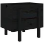 Solid black pine wood planter 62x50x57 cm by vidaXL, Pots and planters - Ref: Foro24-825209, Price: 71,92 €, Discount: %