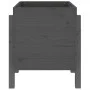 Solid gray pine wood planter 62x50x57 cm by vidaXL, Pots and planters - Ref: Foro24-825207, Price: 50,58 €, Discount: %