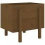 Solid pine wood planter in honey brown color, 62x50x57 cm by vidaXL, Pots and planters - Ref: Foro24-825208, Price: 72,71 €, ...