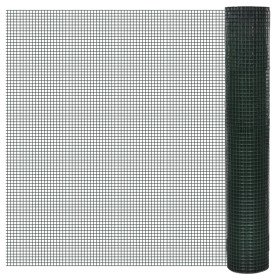 Alambrada gallinero galvanizada recubrimiento PVC verde 10x1 m