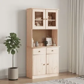 ALTA hohes Sideboard aus massivem Kiefernholz 77x35x165 cm von vidaXL, Sideboards - Ref: Foro24-3187773, Preis: 235,67 €, Rab...