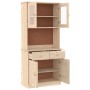 Tall solid pine wood cabinet 77x35x165 cm by vidaXL, Sideboards - Ref: Foro24-3187773, Price: 227,30 €, Discount: %